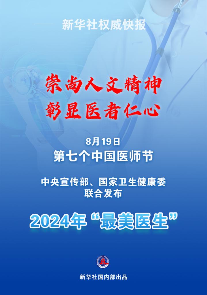 新華鮮報|致敬“白衣戰(zhàn)士”！2024年“最美醫(yī)生”發(fā)布